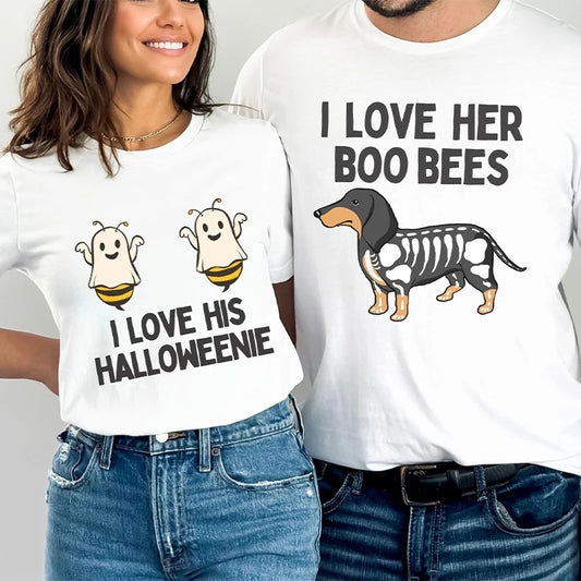 Matching Halloween Couple Shirt