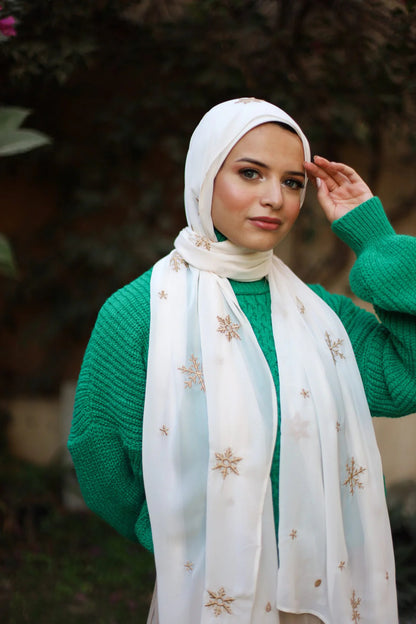Satin Printed Hijab
