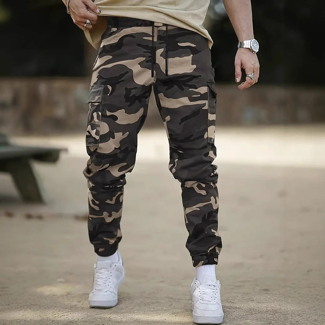 Retro Multi-pocket Camouflage Cargo Pants