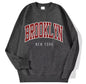 Printed Crew Neck Sweatshirt Women