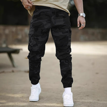 Retro Multi-pocket Camouflage Cargo Pants