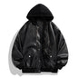 Two-piece High Street Cool Retro Leather Jacket For Men