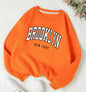 Printed Crew Neck Sweatshirt Women