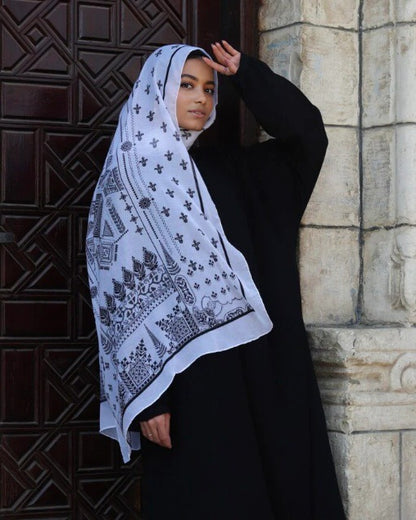 Satin Printed Hijab