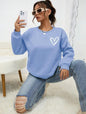 Heart Shape Printed Sweatshirt