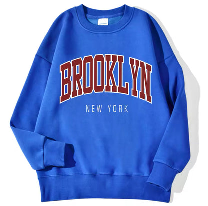 Printed Crew Neck Sweatshirt Women