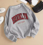Printed Crew Neck Sweatshirt Women