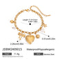 Love Chain Bracelet Fashion Titanium Steel Pearl Bow Bracelet