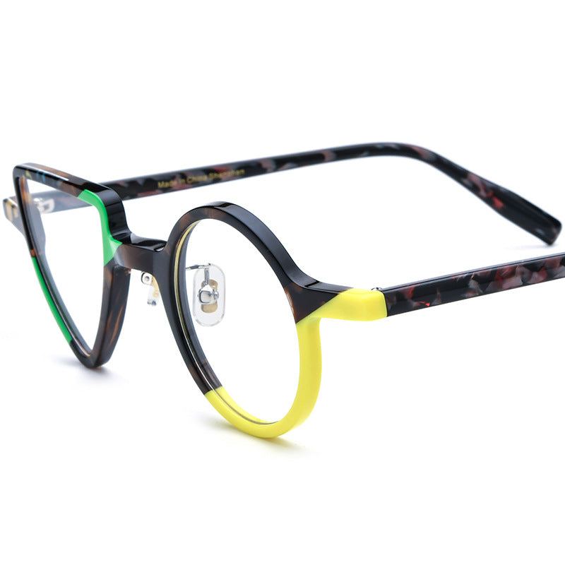 New Round Triangle Glasses Frame For Men And Women