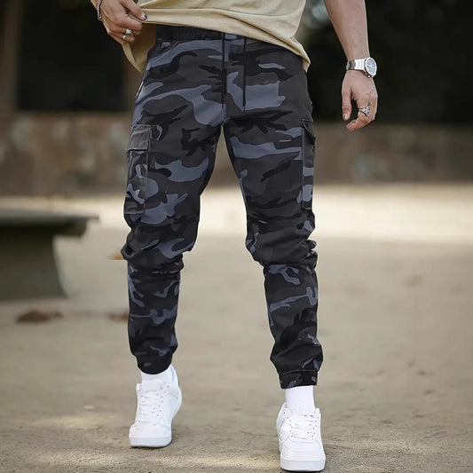 Retro Multi-pocket Camouflage Cargo Pants