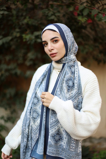 Satin Printed Hijab
