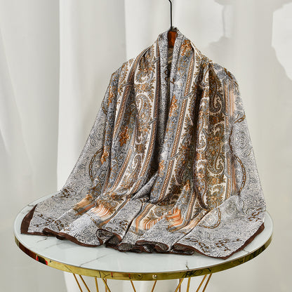 Printed Ethnic Style Scarf Shawl For Women