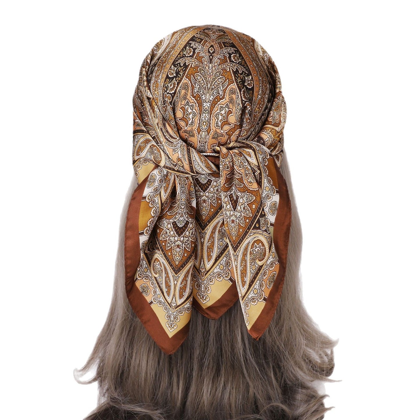 Printed Scarf Silk-like Fashion