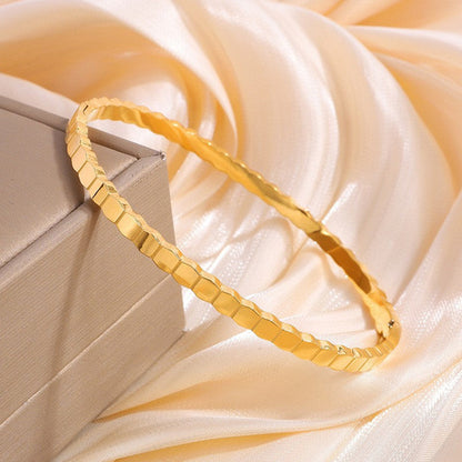Ins Irregular Honeycomb-shaped Bracelet Fashion Minimalist Titanium