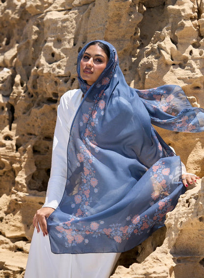 Satin Printed Hijab