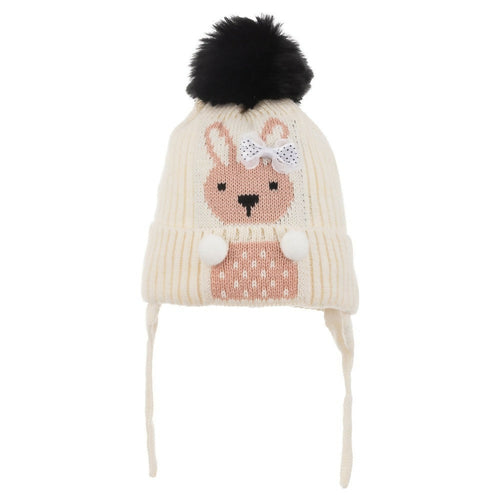 Infant & Toddler Knitted Winter Beanie with Furry Lined Earflaps For