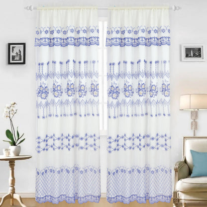Holly - Embroidered Panel With Backing - Set of Two - Assorted Colors