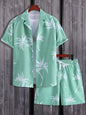 Vacation mood men beach shorts set