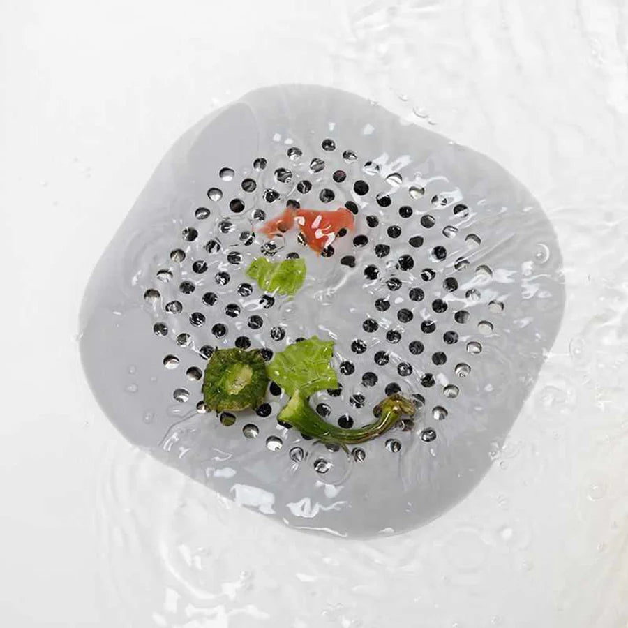 Square Silicone Floor Drain Sticker Bathroom Sewer Hair Filter Drain