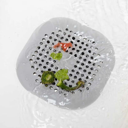 Square Silicone Floor Drain Sticker Bathroom Sewer Hair Filter Drain