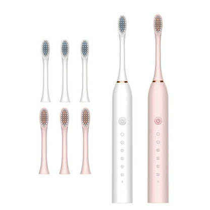 Ultrasonic Electric Toothbrush Rechargeable USB for Adults 6 Modes