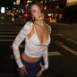 Lace Patchwork Floral Hollow Vest Bra Corset