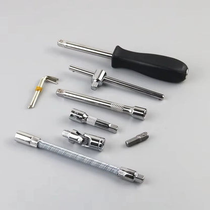 46pcs Car Repair Tool Kit 1/4-Inch Socket Set Car Repair Tool Ratchet