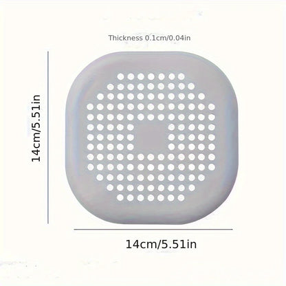 Square Silicone Floor Drain Sticker Bathroom Sewer Hair Filter Drain