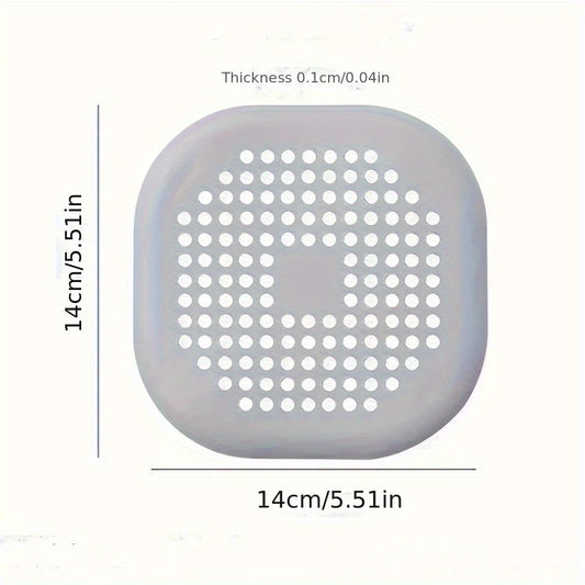 Square Silicone Floor Drain Sticker Bathroom Sewer Hair Filter Drain