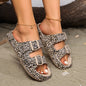 Summer Women Comfort Leopard Soft Thick-Soled Slippers