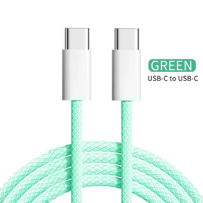 PD 60W USB-C To Type C Cable for IPhone 15 16 Pro Fast Charging Wire