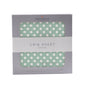 Jade Polka Dot Cotton Muslin Crib Sheet