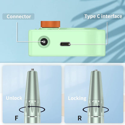 Portable Nail Drill Pen Polisher Rechargeable Electric Nail Drill