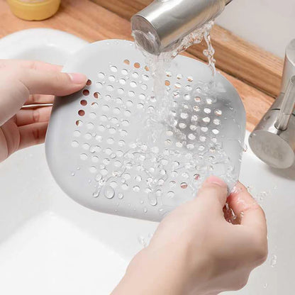 Square Silicone Floor Drain Sticker Bathroom Sewer Hair Filter Drain