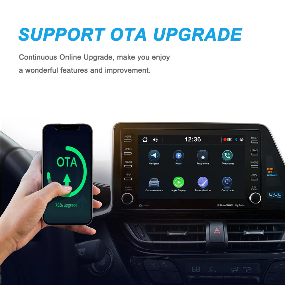 NEW Mini 2in1 Wireless Carplay Adapter And Android Auto Wireless