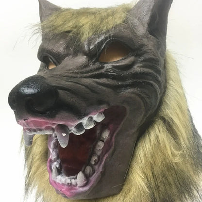 Men Brown Horse Masks Girl Funny Horse Head Mask  Latex Animal Mask
