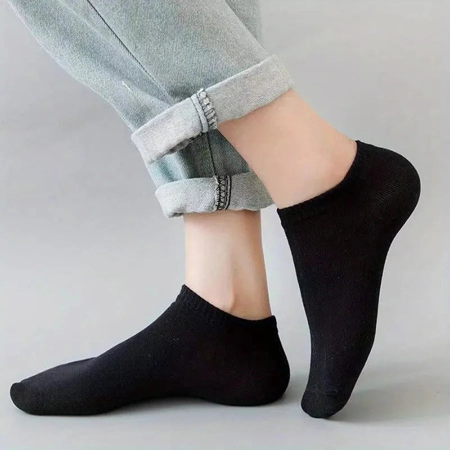 5/10/40 Pairs Men Boat Socks Business Sport Sweat Absorption Mature