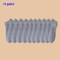 10 Pairs of Men's/women's Boat Socks, Plain Color, Anti Odor, Summer
