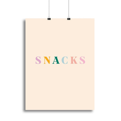 Snacks Canvas Print or Poster