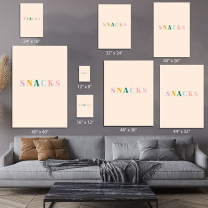 Snacks Canvas Print or Poster