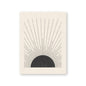 Sun Illustration Mid Century Modern Block Print