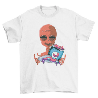 Alien Snacks Outer Space UFO Unisex Tshirt