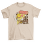 Bee loves pizza funny insect cartoon yummy snacks t-shirt