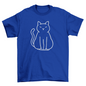 Minimalist cat t-shirt