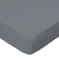 SheetWorld Fitted Crib Sheet - 100% Cotton Woven - Dark Grey Woven,