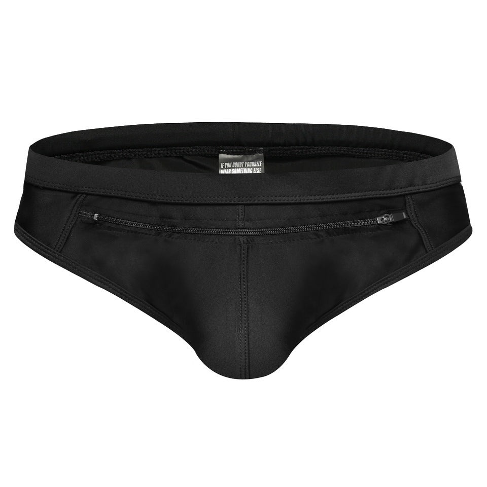 Back Pocket Men's Front Pocket Zipper Design