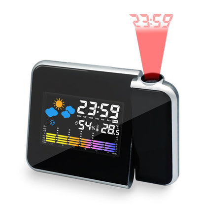 LED Alarm Projection Clock Thermometer Hygrometer