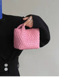 Premium Feeling Woven Handmade Mini Small Bag Tote Bucket Bag