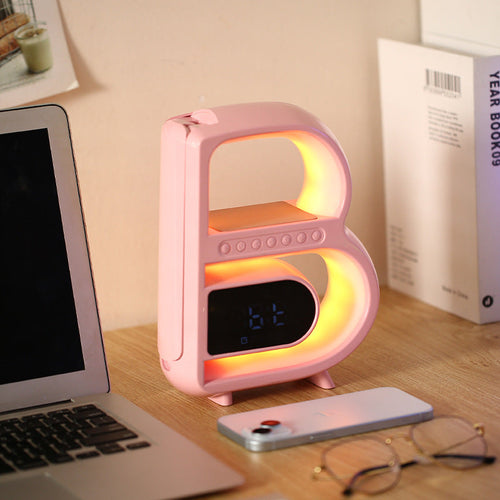 2024 New B-Shaped Blutooth Speaker Multifunctional Smart Music Rhythm