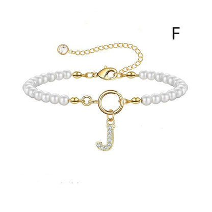 2024 New Fashion Toggle Clasp Initial Bracelet Women A-Z Letter